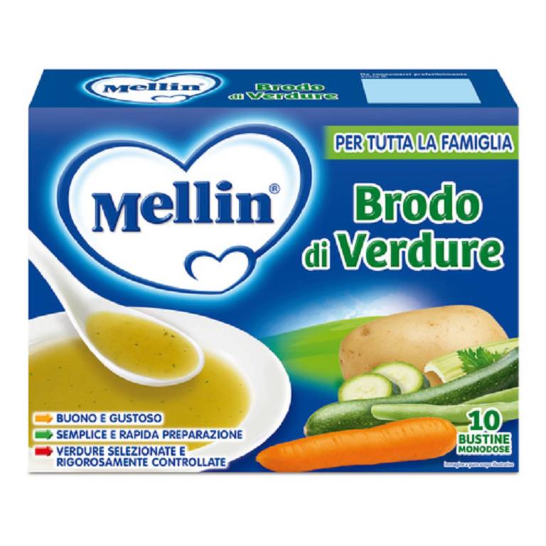 MELLIN BRODO VERDURE 10BUST 8G