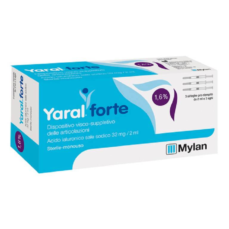 YARAL FORTE 1,6% 32MG 3SIR 2ML